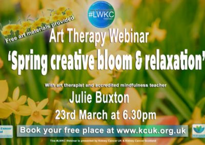 Art Therapy Webinar – Spring creative bloom & relaxation