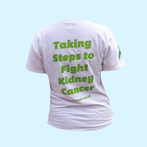 Kidney Cancer UK White Running T-Shirt - Image 3