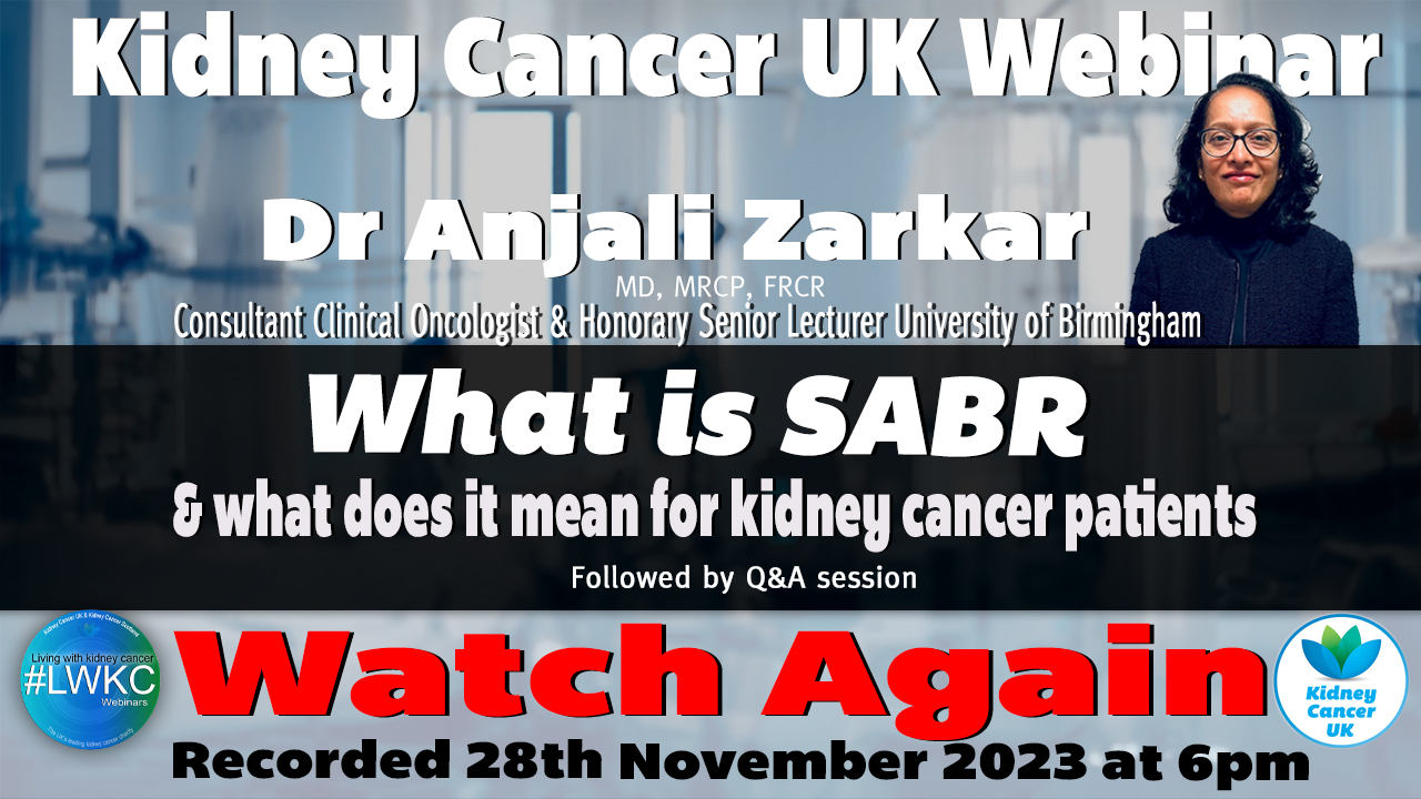 What is SABR and what does it mean for kidney cancer patients RECORDING